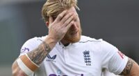 Ben Stokes was forced off the field by a hamstring injury on a bruising day three for England