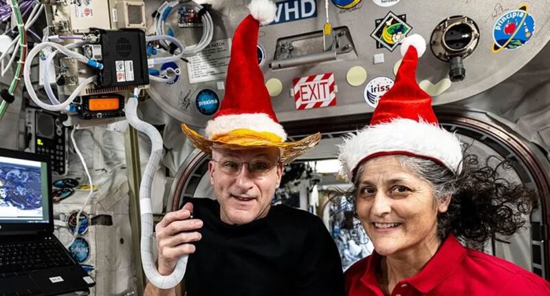 Everyone has the same question as Christmas photo of stranded NASA astronauts sparks concern