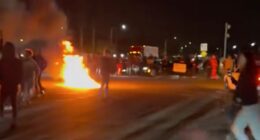 Fiery chaos at Florida intersection has sheriff's office searching for dozens of suspects