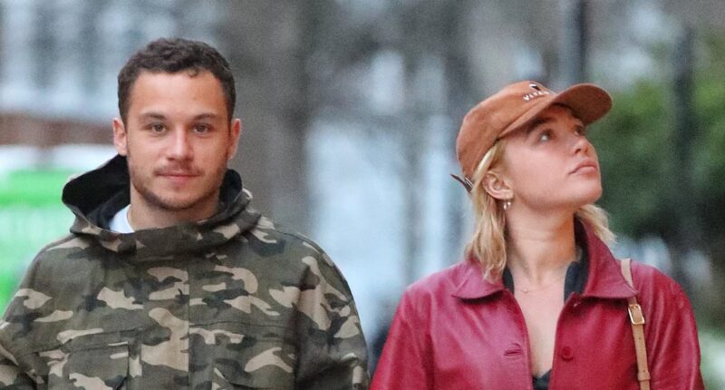 Florence Pugh and her Peaky Blinders boyfriend Finn Cole enjoy some last-minute Christmas shopping in London after actress revealed she is finally ready to settle down after a whirlwind few years