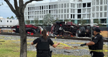 Florida train crash | 12 train passengers, 3 firefighters injured after Brightline train collides with fire truck in Florida