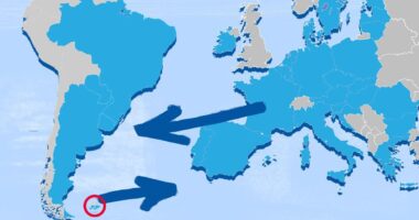 Fury as EU political party shares map showing the Falkland Islands belonging to Argentina - before admitting it was incorrect