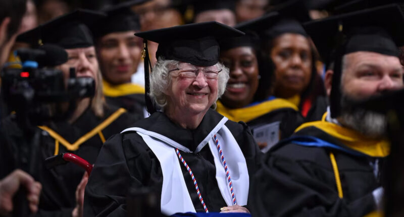 Great grandma of 15 graduates college at 90: 'It's like being in a dream'