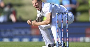 Brydon Carse took three wickets on day three to bowl England into a dominant position