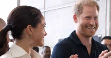 Harry and Meghan put on united front in behind-the-scenes 2024 video - as they reveal Archewell received $5m from mystery donor and paid out $1.3m to charitable causes