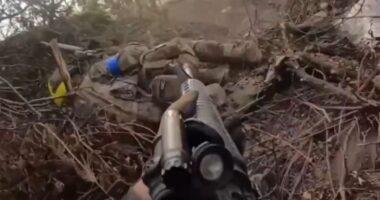 Heartpounding moment brave Ukrainian warrior takes bullet to the head & grenade to the arm but SURVIVES…& keeps fighting