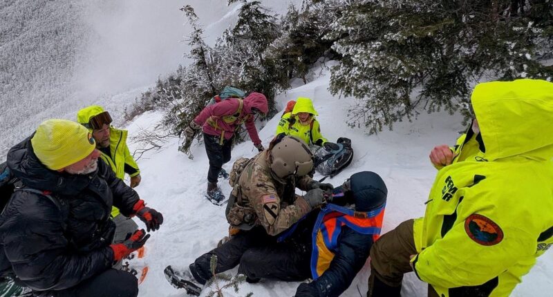 Hiker's solo adventure turns into battle for survival as he's rescued from Mount Lafayette ridge