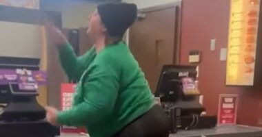 Hulking Karen gets a beating after attacking Jack in the Box staff for forgetting her curly fries