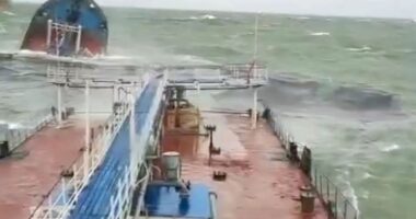 Humiliation for Putin as Russian oil tanker splits in two killing at least one sailor & 2nd ship is damaged in Black Sea