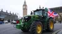 Hundreds of farmers descend on central London in mass tractor protest over Labour’s ‘devastating’ inheritance tax hikes