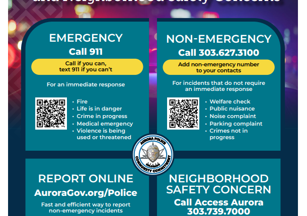 Aurora Police Flyer