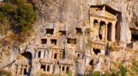 Inside ancient cities of the dead where people were buried in cliff faces – with bizarre tie to Santa Claus