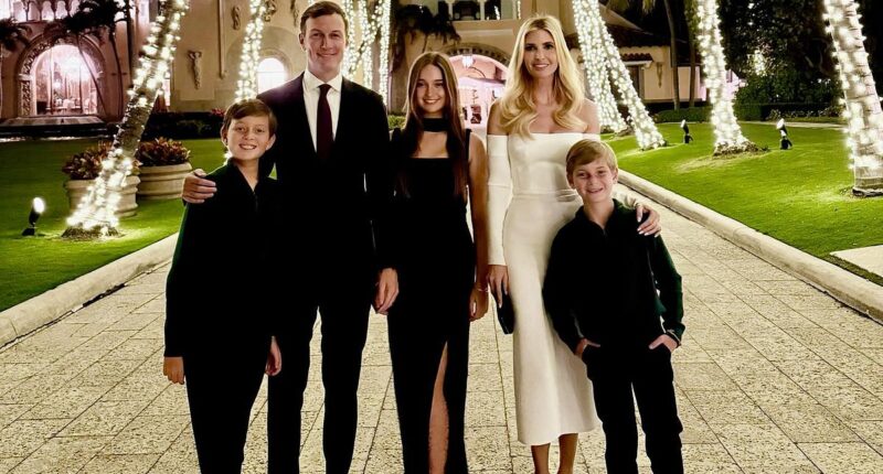 Ivanka Trump wears figure-hugging white dress as she celebrates Christmas Eve with family and dad at Mar-a-Lago