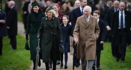 Kate, Louis, Charlotte and George are the stars as they accompany King Charles and Queen Camilla to Christmas Day church service in Sandringham