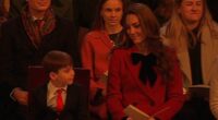 Kate Middleton and Prince Louis, six, share a tender mother-son moment in first glimpse of the royals inside the Princess of Wales's 'Together At Christmas' carol concert