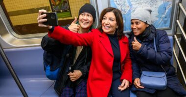 Kathy Hochul is slammed for 'tone-deaf' comments praising New York subway's safety just hours after woman was burned alive on train