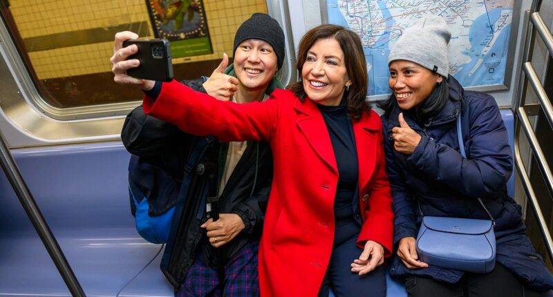 Kathy Hochul is slammed for 'tone-deaf' comments praising New York subway's safety just hours after woman was burned alive on train