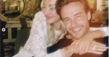 Liam Payne's former girlfriend Kate Cassidy reveals emotional new tattoo as she cuddles up to their dog Nala -  two months on from One Direction star's tragic death