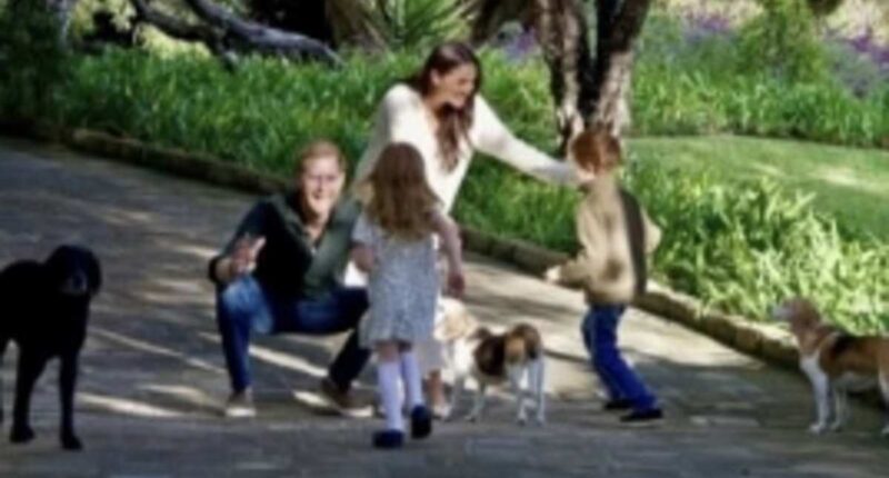 Lilibet's flowing long hair steals the show in Harry and Meghan's new holiday card after proud dad revealed she has been 'blessed with her mother's thick hair'