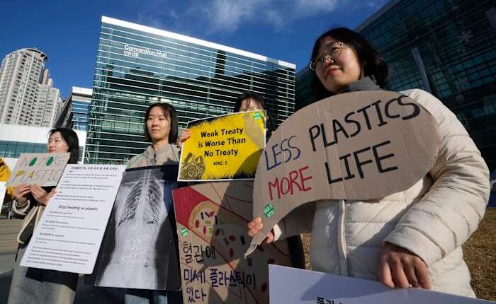 Limit on plastic production still under debate as treaty talks come to a close