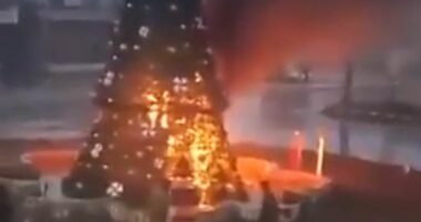 MARK ALMOND: Burning Christmas tree fills Syrian Christians with fear of what's to come