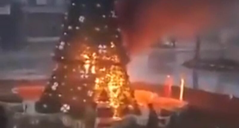 MARK ALMOND: Burning Christmas tree fills Syrian Christians with fear of what's to come