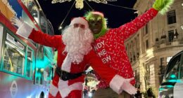 Mad Friday mayhem as hoards of Christmas revellers pack out pubs & don Santa Claus outfits on booziest night of the year