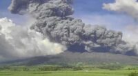 Mass evacuation of Philippine villages underway after a brief but major volcanic eruption