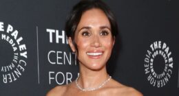 Meghan Markle dazzles in diamonds and strapless gown for solo red carpet appearance at Hollywood gala