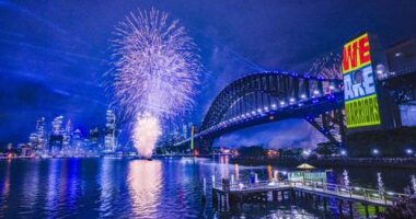 fireworks, SydNYE, New Years Eve fireworks, NYE, New South Wales, NYE23, NSW, Circular Quay, City of Sydney, Australia, Sydney