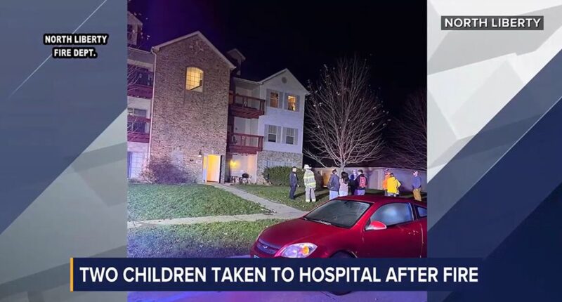 Mom allegedly left young kids in apartment that caught fire