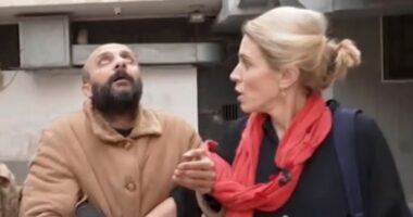 Moment TV crew discovers Syrian prisoner who didn’t realise Assad had been toppled as he says ‘oh God, there’s light’