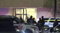 Texas law enforcement fatally shot a fleeing motorist who drove a pickup into a JCPenney at a busy shopping mall Saturday, injuring five bystanders, authorities said.