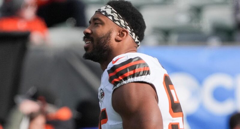 Myles Garrett becomes first player ever to record 100 sacks while wearing a Cleveland Browns uniform