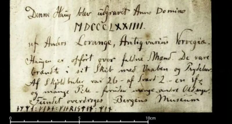 Mysterious 150-year-old message in a bottle unearthed at Viking graveyard reveals eerie burial secret