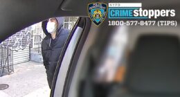 NYPD releases two NEW pictures of healthcare boss's assassin during his getaway in the back of a cab