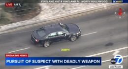 North Hollywood standoff, police chase through San Fernando Valley ends after Los Angeles, CA sheriff's deputies tackle man