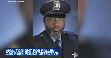 Oak Park shooting: Candlelight vigil honors fallen Police Detective Allan Reddins; Chicago man Jerell Thomas accused of murder