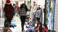 Operation Santa: 120 Chicago International Charter School Basil campus students get Christmas gifts in Back of the Yards, Chicago