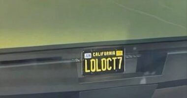 Personalized California license plate wasn't mocking Oct. 7 attack, family says