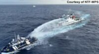 Philippines says China's coast guard blasts water cannon and sideswipes patrol vessel