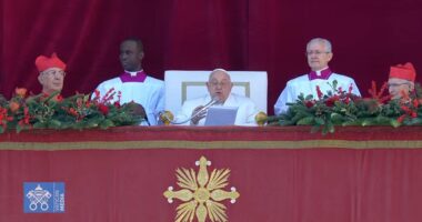 Pope Francis addresses Ukraine, Middle East in Christmas Day message: 'May the sound of weapons be silenced'