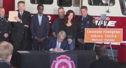 Portion of I-90 to be renamed for fallen Cleveland firefighter Johnny Tetrick after Gov. Mike DeWine signs bill