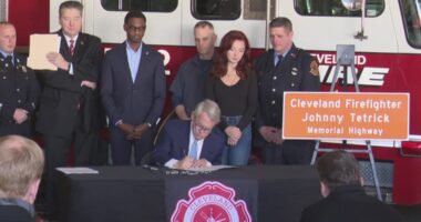 Portion of I-90 to be renamed for fallen Cleveland firefighter Johnny Tetrick after Gov. Mike DeWine signs bill