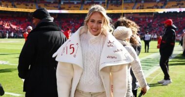 Pregnant Brittany Mahomes' Game Day Coat Adorably Honors Her 3 Kids