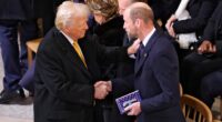 Prince William exchanges warm handshake with Donald Trump at unveiling of £1bn restoration of Notre Dame