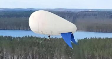 Russia positions mysterious BLIMPS on NATO's borders sparking fears they are part of a new spying operation... or could even be a prelude to attack