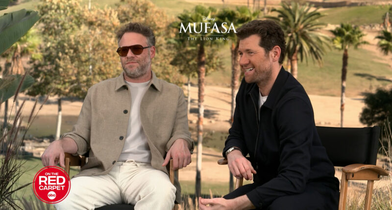 Seth Rogen and Billy Eichner improvised as Timon and Pumbaa on 'Mufasa: The Lion King'