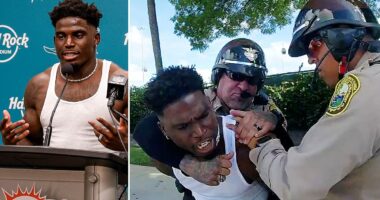 Shocking details emerge about cop who pinned Dolphins player Tyreek Hill to the floor