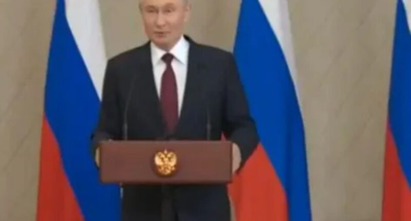 Sickly Putin’s twitching jelly legs return as he uncontrollably fidgets during mad speech reigniting health rumours